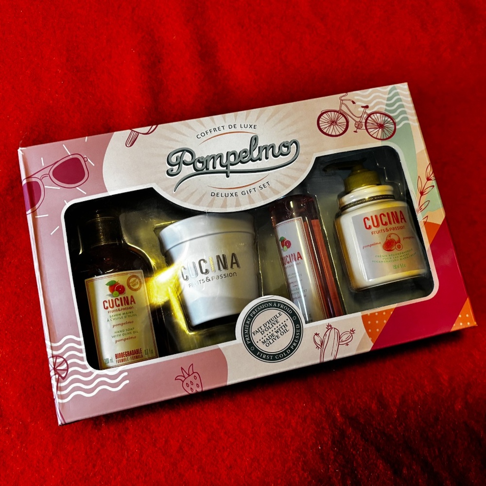 Fruits & Passion Cucina Pompelmo olive oil deluxe gift set NWT